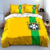 Green Stripe, CBF Emblem. Bedding Sets Duvet Cover Sets Duvet Covers Pillowcases(1*Duvet Cover 2*Pillowcases Without Duvet Insert)