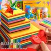 Children's Thick Colored Origami Cardstock for Crafts and Paper Cutting