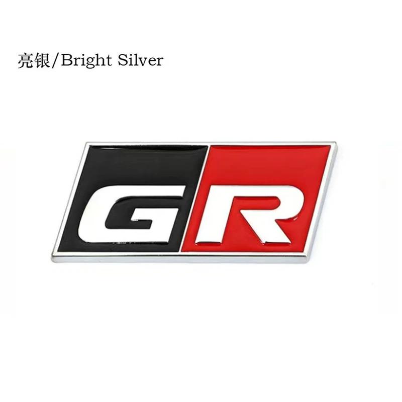 3D Metal Car Sticker GR Sport Logo Emblem Badge Decals for Toyota HV YARiS RZ RC RS C-HR Corolla Prius Harrier Camry Tacoma rav4