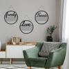 1 Stück Metall Wort Wandkunst Familienzeichen Moderne Hängende Plakette für Haus Wohnzimmer Küche Badezimmer Dekoration