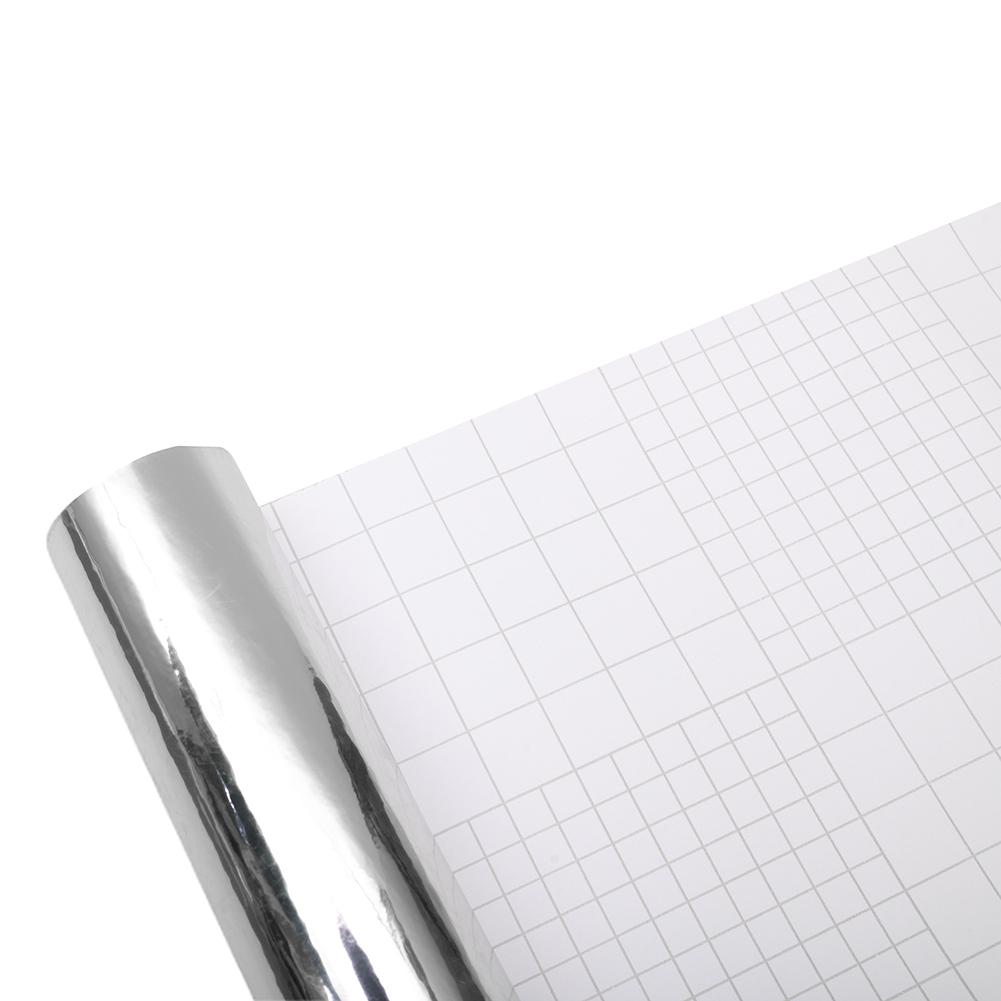 Vinyl Bildekal Wrap Dekal Rulle 8x60 tum Ersättning Auto PVC Silver