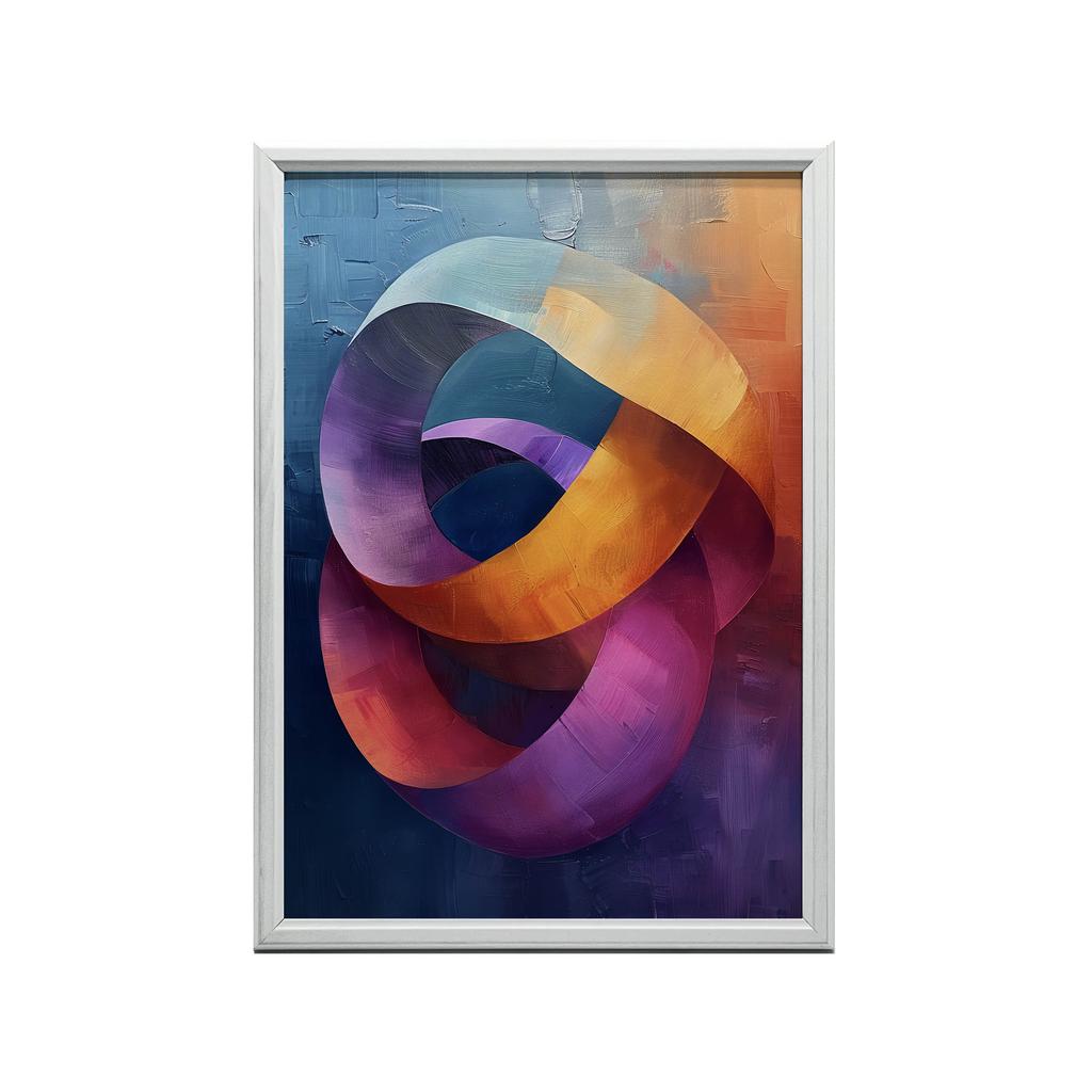 Dynamiczne Pierścienie Dynamiczne Pierścienie, 70X100 Cm, Bez Ramy, Płótno Premium Na Blejtramie