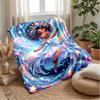 Fairy with Star Wand and Butterflies Theme blanket Lightweight Warm Flannel Blanket Decorative Throw Blanket for Home Decoration