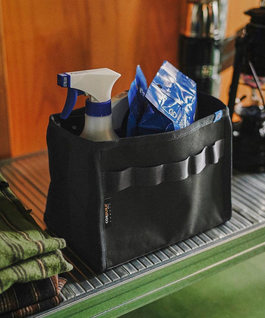 GORDON MILLER Car Cordura Dustbin, Dark Gray, 1646561