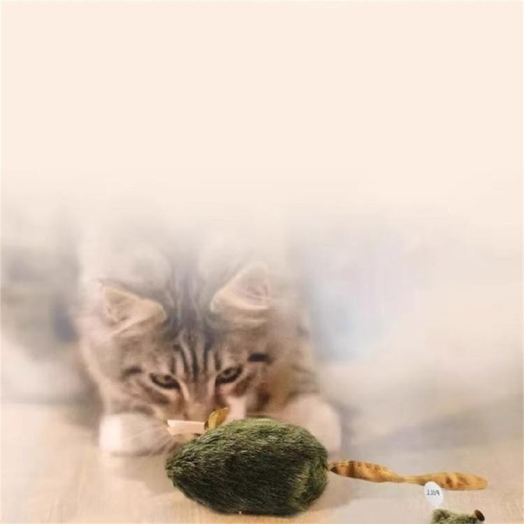 Interactive Cats Toy Automatic Electronic Moving Mouse Cats Toy with Squeaky,Kitten Toy for Hunting Play Exercise