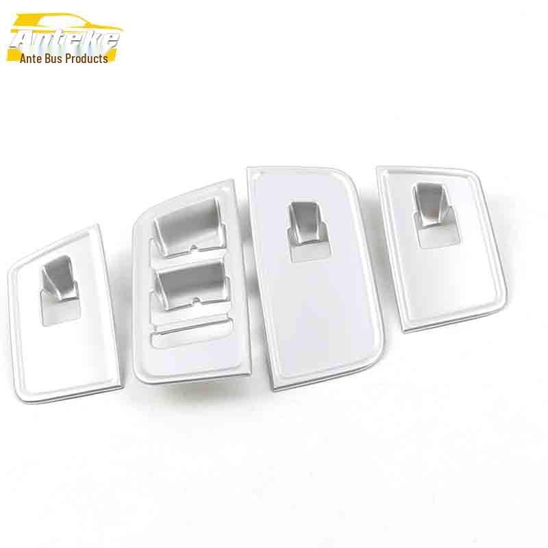 

MG6 Glass Switch Decorative Frame: Electroplated Window Armrest Lift Button Sequin Sticker Car Accessory.