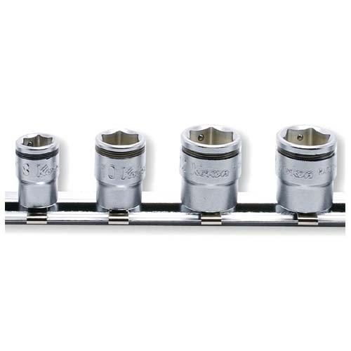 

Koken 1/4 (6.35mm) Square Nut Grip Socket Rail Set (4 pieces) RS2450M/4