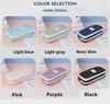 Macaron Colorblock Large Capacity Art Student Pencil Case - Double Layer Oxford Cloth Paintbrush Storage Bag