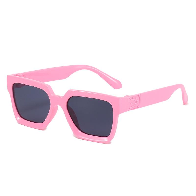 New Version of Irregular Box Frame UV Protection Sunglasses Fashion Personality Colorful Children's Sunglasses