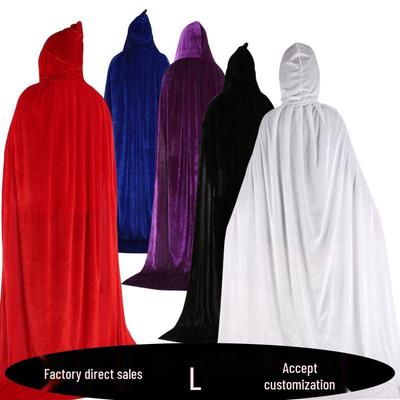 Capa de Terciopelo Multicolor de Halloween - Disfraz de Bruja/Hechicero para Niños y Adultos