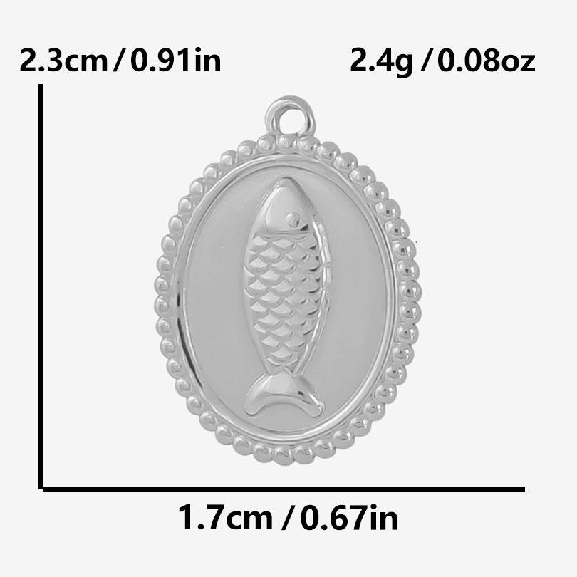 6pcs Different Bone Tail Fish Charm Ocean Animal Pendants Stainless Steel Charms For Jewelry Making Supplies Handmade Materials