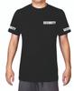 Koszulka neutralna w stylu uniformu ochronnego, drukowana w 3D, koszulka ochroniarza, strażnika, codzienna, z krótkim rękawem, z okrągłym dekoltem, top retro, odzież męska