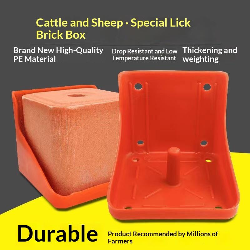 1 Pezzo Portablocco di Sale Contenitore Minerale Bestiame Pecore Cavallo Mattone da Leccata Contenitore Blocco di Sale per Bestiame Capra Blocco Minerale