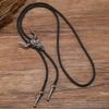 Vintage Western Cowboy Bolo Tie Horn Slips Punk Halskjede Kostymetilbehør Bolo Tie Western