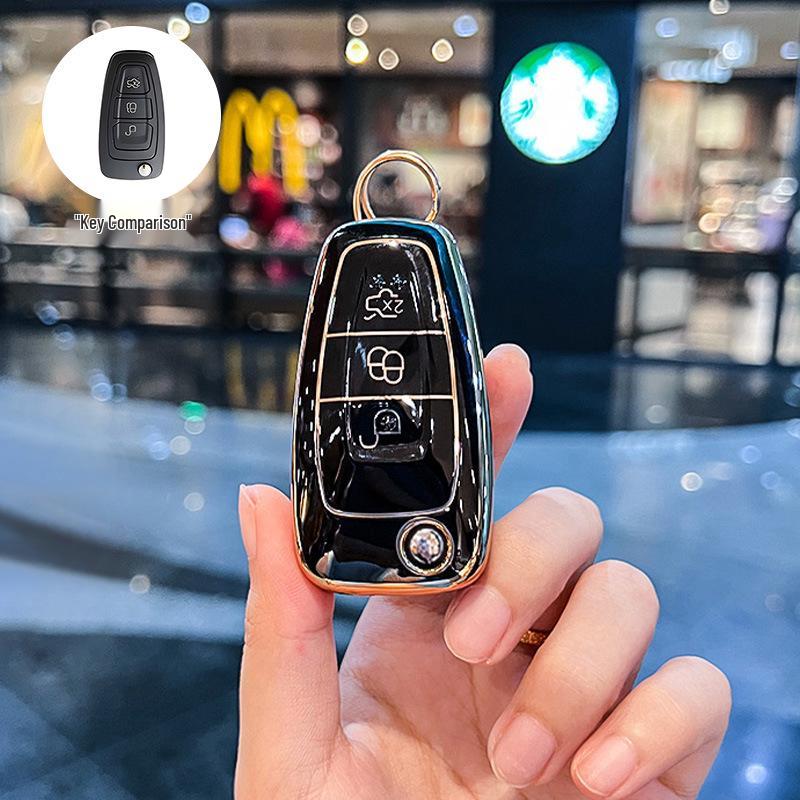 

Women s Fashionable Ford Focus/Escort/Kuga Key Cover - Classic Protection Shell with Buckle