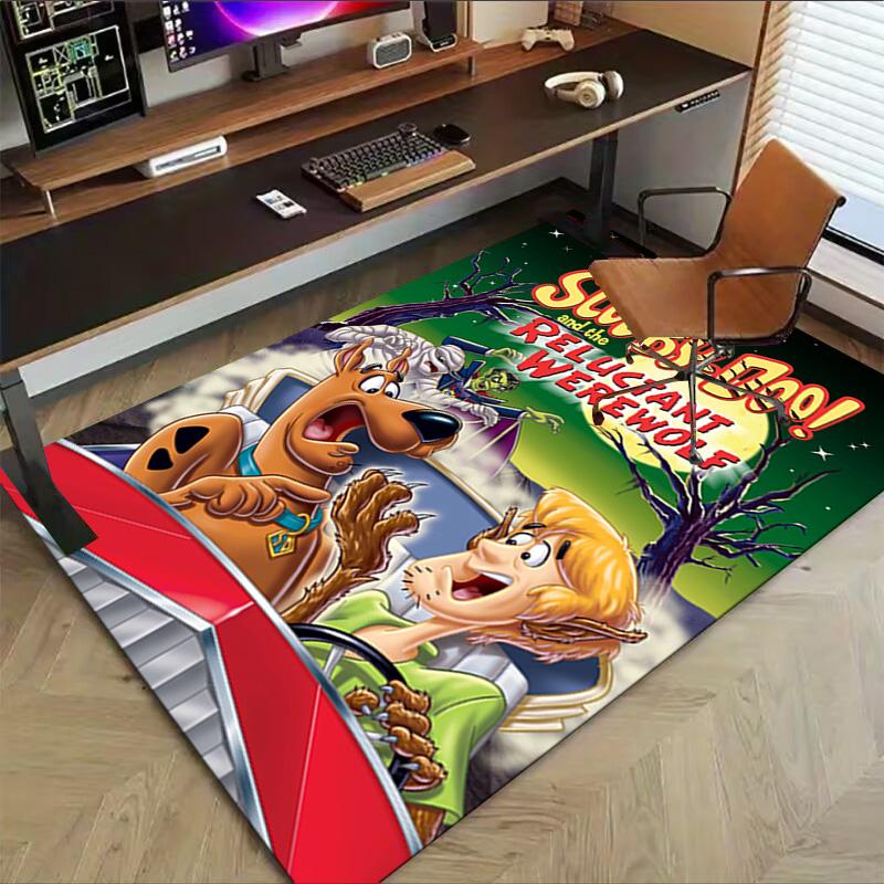 Scoobydoo Werewolf Mystery Carpet For Playroom Bedroom Living Room Sofa Home Decorkids Game Area Rug Nonslip Floor Mat