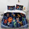 3D Rockman Megaman Game Cartoon Bedding Set Duvet Cover Full Queen King Size Pillowcase Bed Print Aldult Kid Bedroom Single Twin