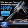 Wireless Handheld Vacuum Cleaner Dual Use for Home and Car High Power Powerful Vacuum Cleaner Black Portable Mini Hoovers