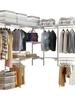L-Shaped Wardrobe Storage: Cloakroom Accessory, Net Rack, AA Column, Basket Dames Combination