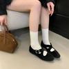 Fashion IPPEUM Women Mary Janes Shoes Ballet Flats Buckle Red Dress Ballerinas Zapatos Mujer