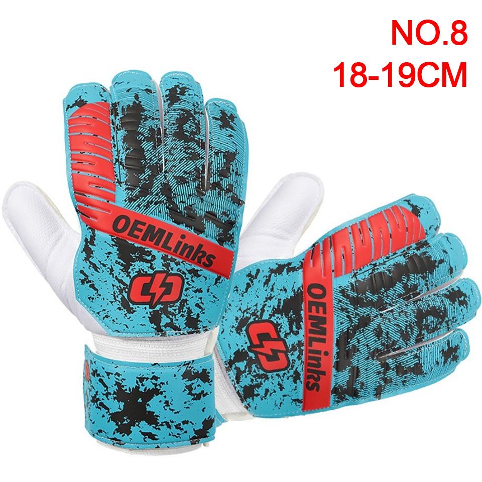 Loogdeel 1 Paar Erwachsene Kinder Fußballausrüstung Professionelle Jungen Sporttraining Torwarthandschuhe Rutschfest Fingerschutz