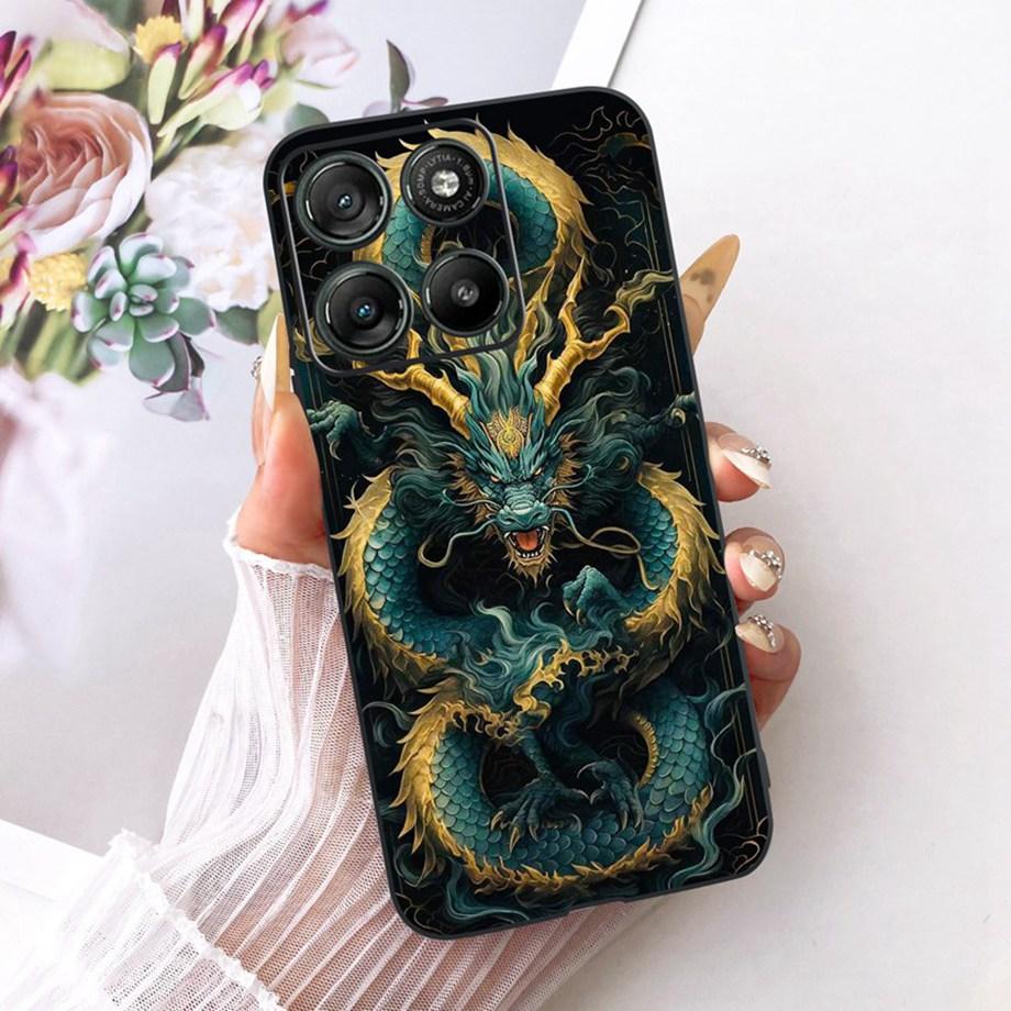 Flower Cartoon Fashion Design Phone Case For Motorola Moto G17 Power G15 Power MotoG17 Funda Soft Black Silicone Back Cover
