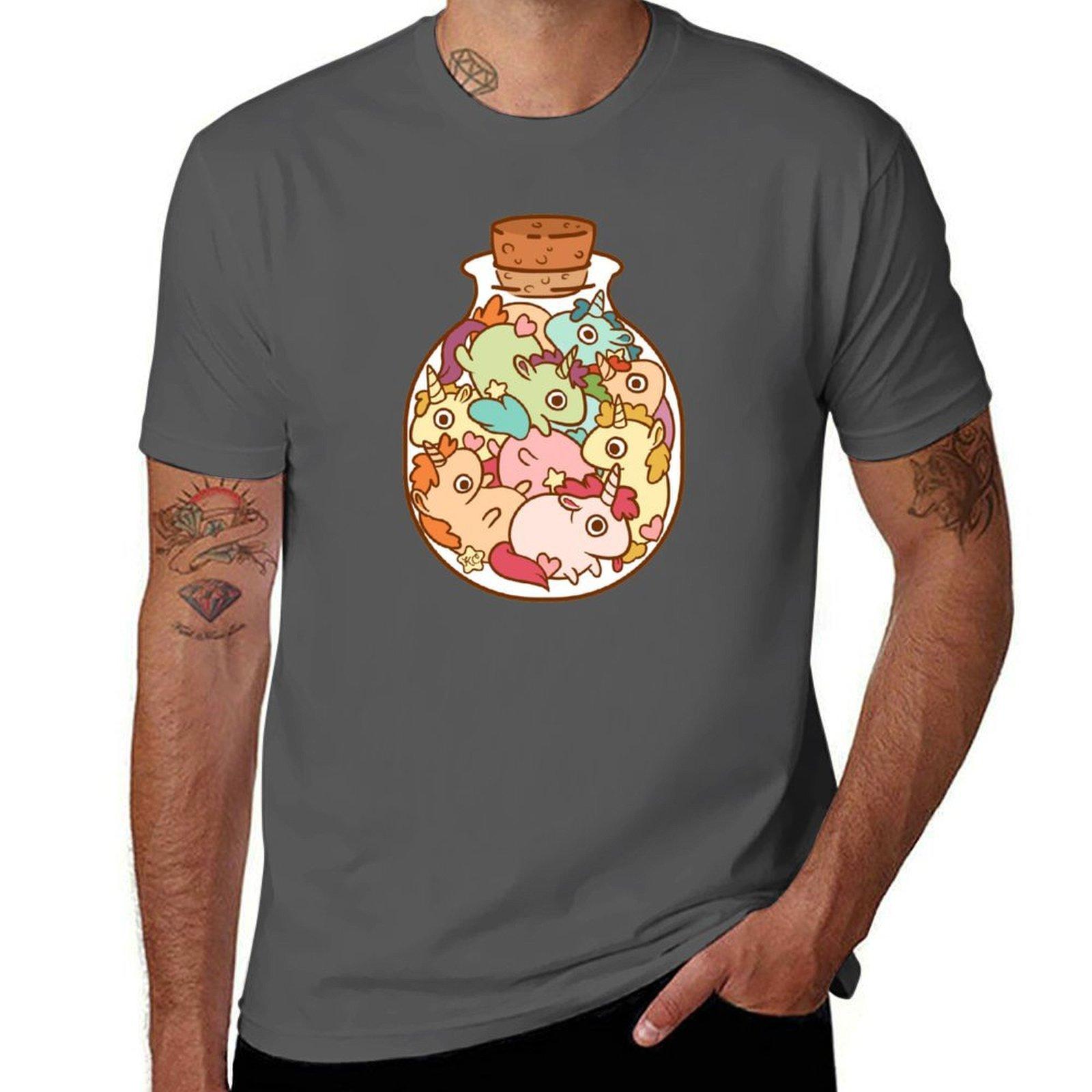 

Bottle of Unicorns T-Shirt mens graphic t shirts t shirts for man pack cotton T-Shirt 4XL