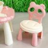 1 Set Kitchen Accessories Dollhouse Miniature Dining Table Chair Model Bowl And Chopstick Kit Mini Furniture Model Decor Toy