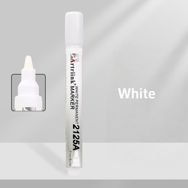 1pc/14pcs Non-Erasable Colorful Permanent  Fine Bullet Tip 2-3mm Quick Dry Fade Resistant for Dark & Smooth Surfaces A3249