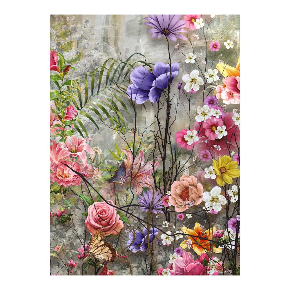 Canvas Poster, Modern Art, Abstract Flowers Painting Wall Art Colorful Canvas Decorative Picture, Ideal Gift Home Decor