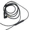 Enhanceds Sound Quality 4 Braideds Wire Cable Triple Button Mics MMCX Connectors for SE425 SE535 Headphones