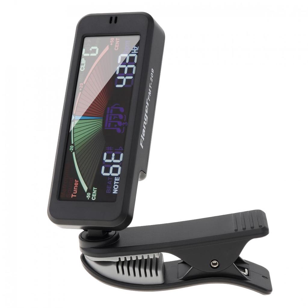 3 IN 1 Guitar Tuner Large LCD Screen with Clip for Chromatic Guitar Bass Ukulele Violin