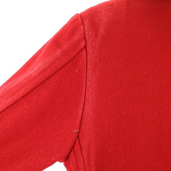 90s Made in USA, quilted lining, vintage Long sleeve pea coat Red Men's Used