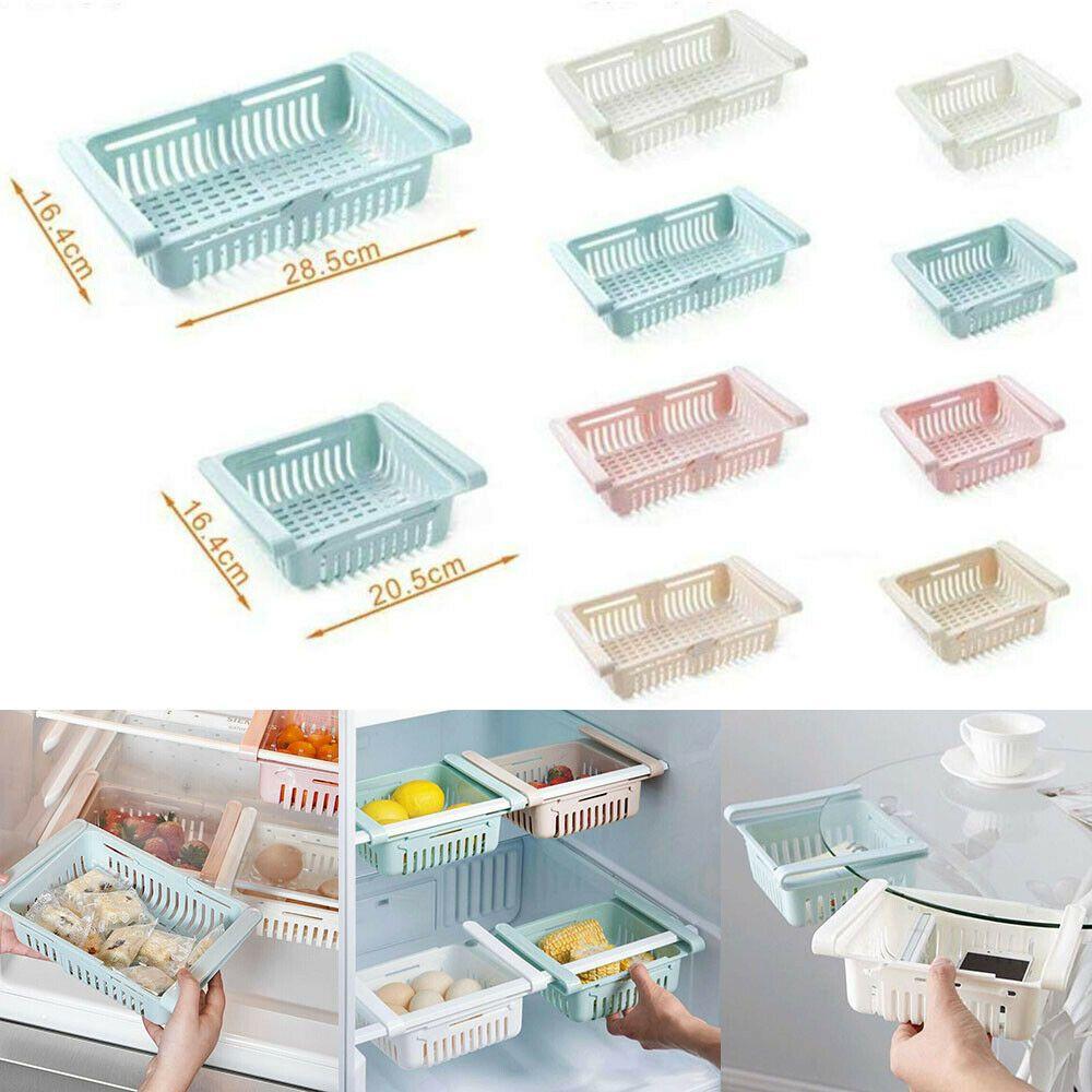 Spacious Pull-out Refrigerator Storage Box For Tidy Food Organization And Space Saving