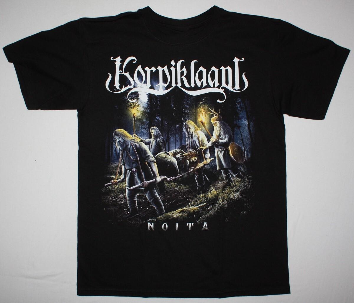 KORPIKLAANI Band NOITA Album Cotton Black All Size T Shirt MC357 S