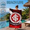 Inter Club Emblem Printed Microfiber Beach Towel, Soft And Absorbent, Quick-Dry, Ideal for Summer Travel, Beach Essential, Swimming Pool