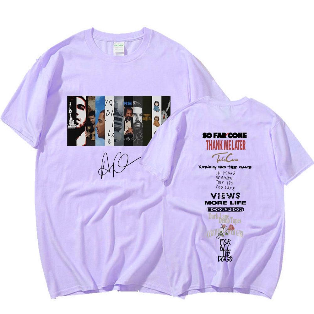 Rapper Drake Music Album Graphic T Shirt Unisex Women Hip Hop Vintage Aesthetic Short Sleeve Oversized Tshirts Harajuku Streetwear
