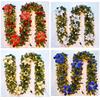 New 2.7M Tree Hanging Ornament Rattan LED Colorful Decoration For Christmas Party Wedding Home Outdoor Garland Wreath Decoration