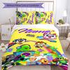 3pcs Custom Name UniKitty Bedding Set Duvet Cover Closure Includes 1 Duvet Cover & 2 Pillowcases for All Seasons Bedroom Decor