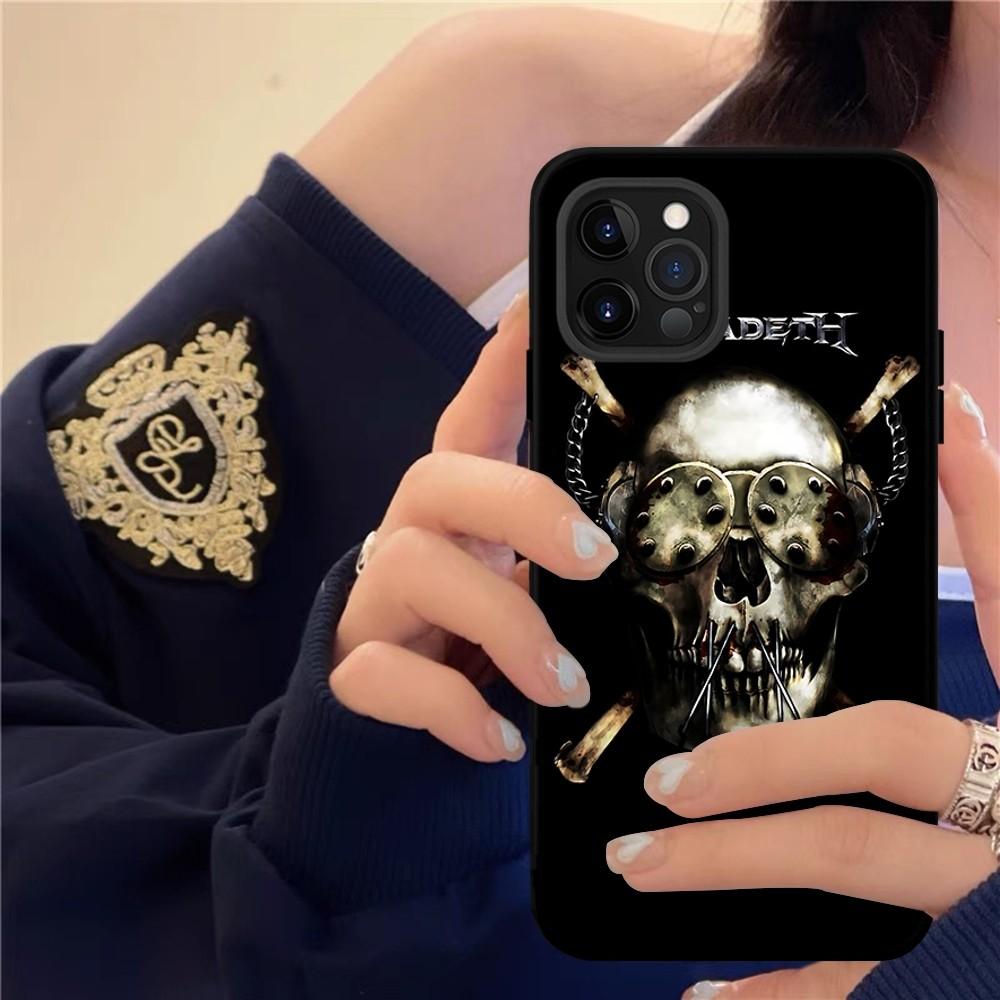 Music Rock M-Megadeth Phone Case For IPhone 16 15 14 11 12 13 Mini Pro XS Max Cover 6 7 8 Plus X Funda Shell