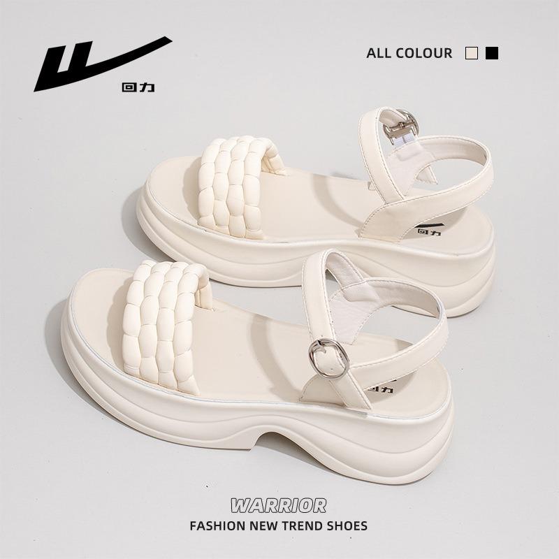 Outside Wear One Word with Temperament Sandals Thick Sole with Skirt Women's Shoes Sandals