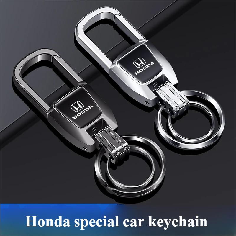 Honda Metal Key Rings And Key Chains For Honda Civic, Accord, City Edition, CR-V, UR-V, Emerald Edition, Odyssey, Hybrid Veh AWD PH2