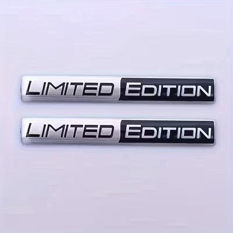 2pcs Black Edition 3D Car Body Badge Limited Edition Sticker Trunk Emblem Decal Accessorie for Car Motorcycle Bike