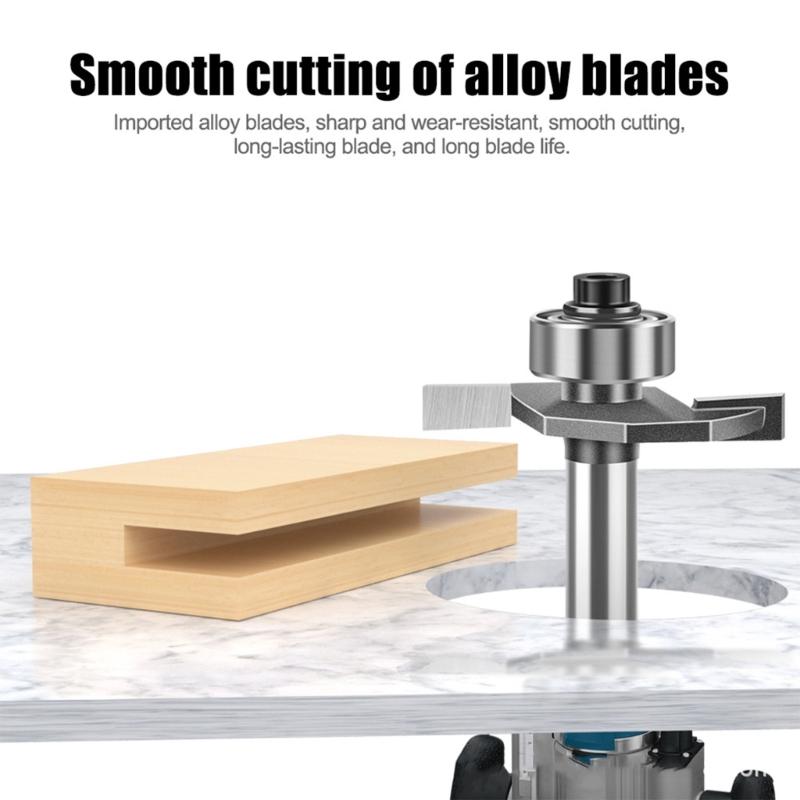 T Type Milling Cutter Trimming Machine Guitar Edging Inlay Slot Tool Guitar Making Tool Slotting Cutter Easy to Use