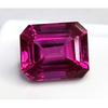 Emerald Cut Natural Dark Pink Sapphire 10-12 Ct Stunning Certified Gemstone