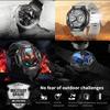 New Bulit-in GPS Outdoor Smart Watch Men Flashlight compass BT call Heart rate 10ATM Waterproof  Sports Smart watch