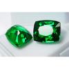 21 Ct Natural Tourmaline Green Cushion Shape Certifeid Loose Gemstones Pair
