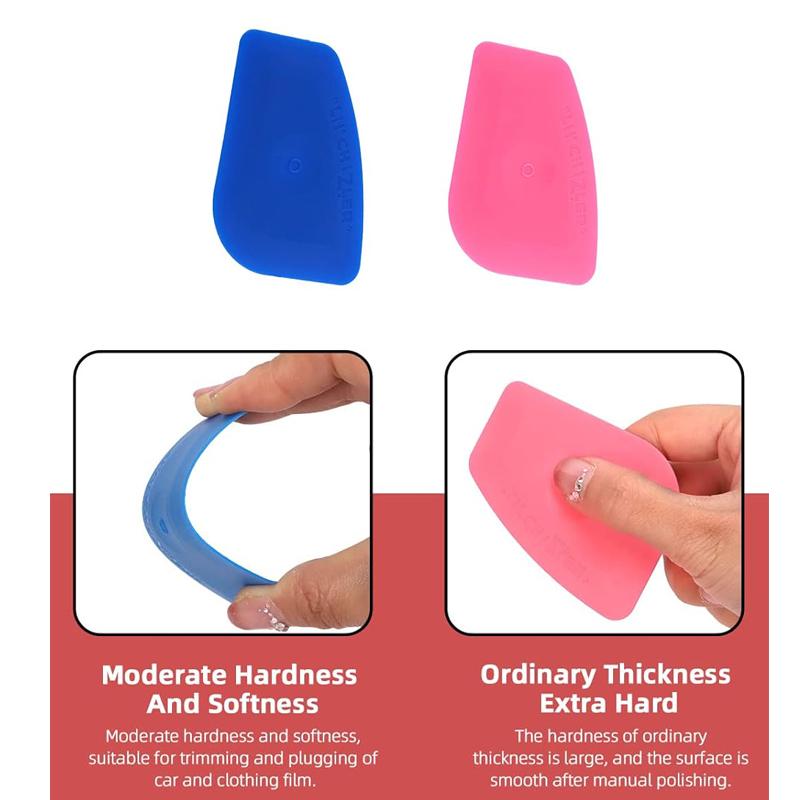 10Pcs Vinyl Label Scraping Tool Mini Window Tint Squeegee Auto Stickers Decals Screen Printing Sign Making Craft Flat Scraper