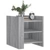 VidaXL Bedside Table Sonoma Grey 45x50x50 Cm Engineered Wood, Bedside Furniture, Side Table, Bed Cabinet, Cabinet 848295