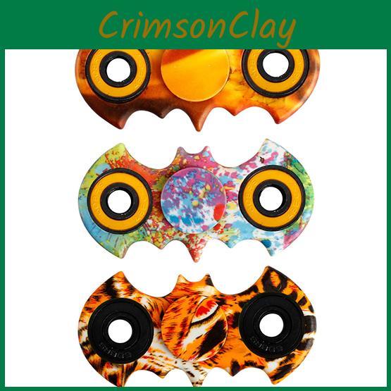 Batman Fingertip Gyro Stress Reliever Abs Stainless Steel Material Yellow Red Green Light Blue Black